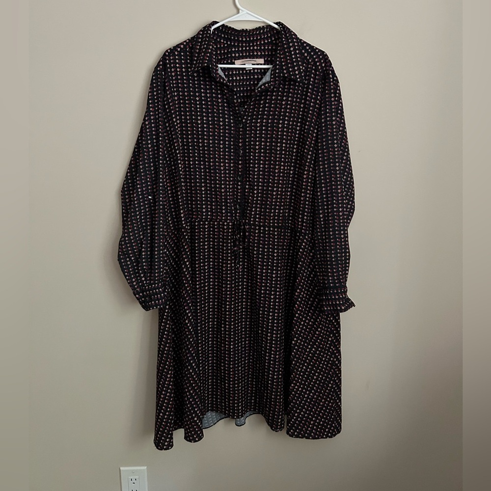 Hutch Long Sleeve Shirt Dress Size 2X